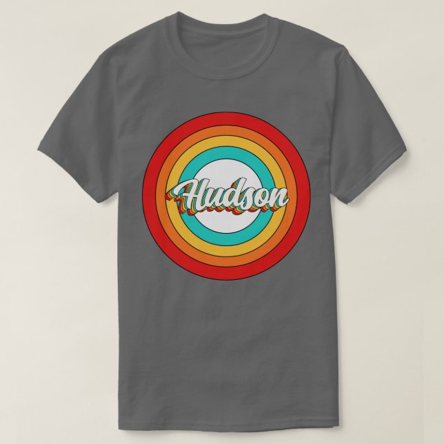 Hudson Name Shirt Vintage Hudson Circle (Design Front)