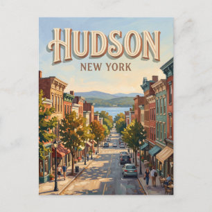 Hudson New York Postcard