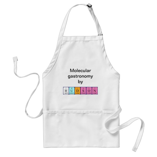 Hudson periodic table name apron (Front)
