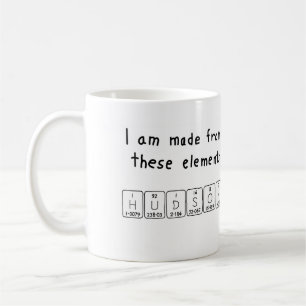 Hudson periodic table name mug
