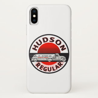 Hudson Regular Gasoline vintage sign. iPhone X Case