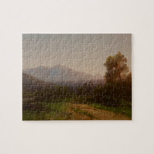 Hudson River Landscape, c.1860-5 (oil on canvas) Jigsaw Puzzle