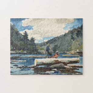 Hudson River, Logging Winslow Homer Jigsaw Puzzle
