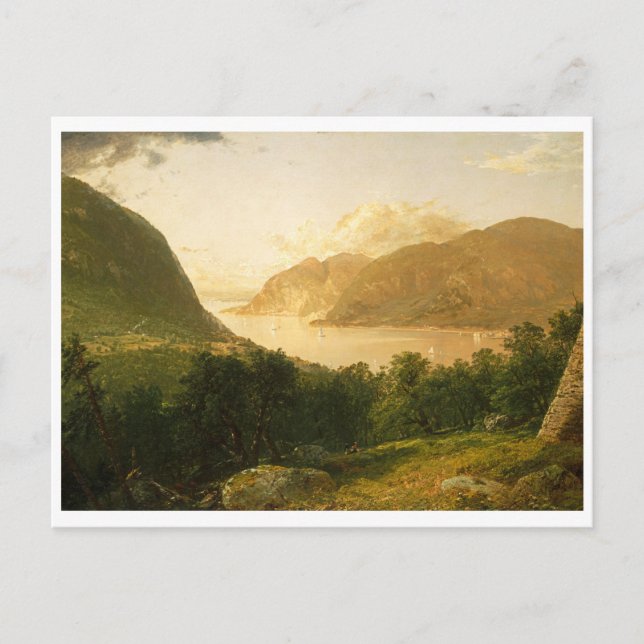 Hudson River Scene by John Frederick Kensett Postcard (Front)