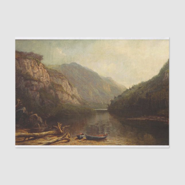 Hudson River Scene by Mary Josephine Walters Tissue Paper (Front)