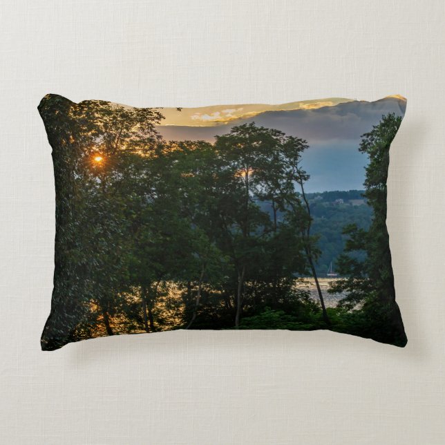 Hudson River Summer Evening  Decorative Cushion (Front)