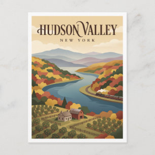 Hudson River Valley New York Travel Souvenir Postcard