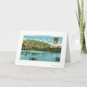 Hudson River View of US Military Academy Card
