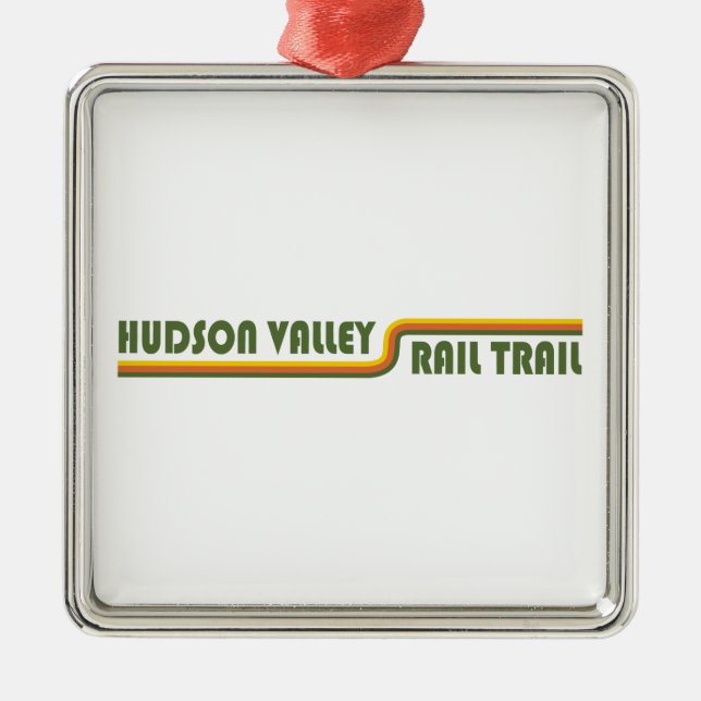Hudson Valley Rail Trail New York Metal Ornament (Front)