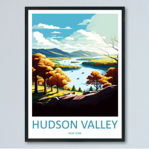 Hudson Valley Travel Print Wall Art Hudson Valley
