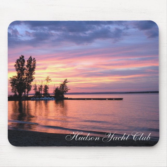 Hudson Yacht Club Sunset Mouse Pad (Front)