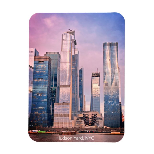 Hudson Yard Manhattan New York Cityscape Magnet (Vertical)
