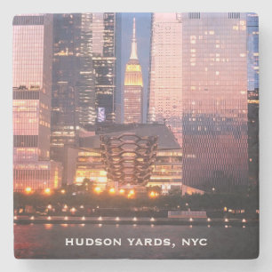 Hudson Yards (Vessel) Empire State Building, NYC Stone Coaster