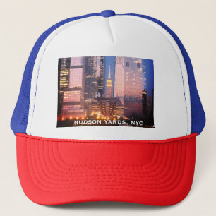 Hudson Yards (Vessel) Empire State Building, NYC Trucker Hat