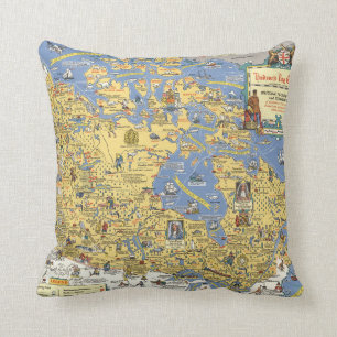 Hudson's Bay Company - Map of Canada Cushion