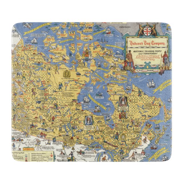 Hudson's Bay Company - Map of Canada Cutting Board (Front)