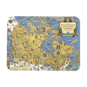Hudson's Bay Company - Map of Canada Magnet