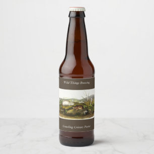 Hudson's Bay (Ungava Collared) Lemming by Audubon Beer Bottle Label