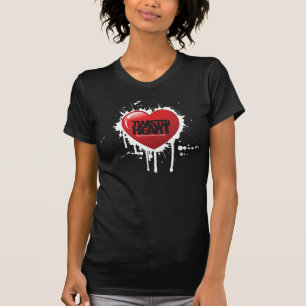 Hue and Cry - Twisted Heart - Black Girls T-Shirt