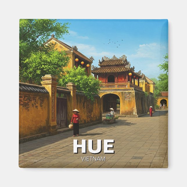 Hue Imperial City Vietnam Travel Magnet (Front)