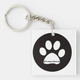 Huella de animal key ring