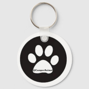 Huella de animal key ring