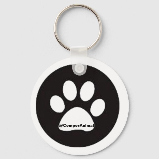 Huella de animal key ring (Front)