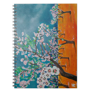 Huerto de Almendros Painting by Alfred Fox Notebook