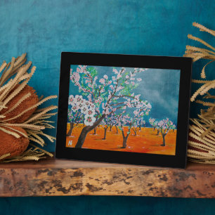 Huerto de Almendros Painting by Alfred Fox Plaque