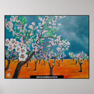Huerto de Almendros Painting by Alfred Fox Poster
