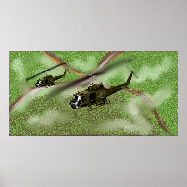 Huey Gunships 1967 Poster (Front)