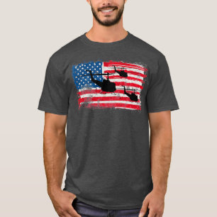 Huey UH1 US Military Helicopter T-Shirt