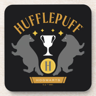 HUFFLEPUFF™ Badger and Cup House Pride Graphic Coaster