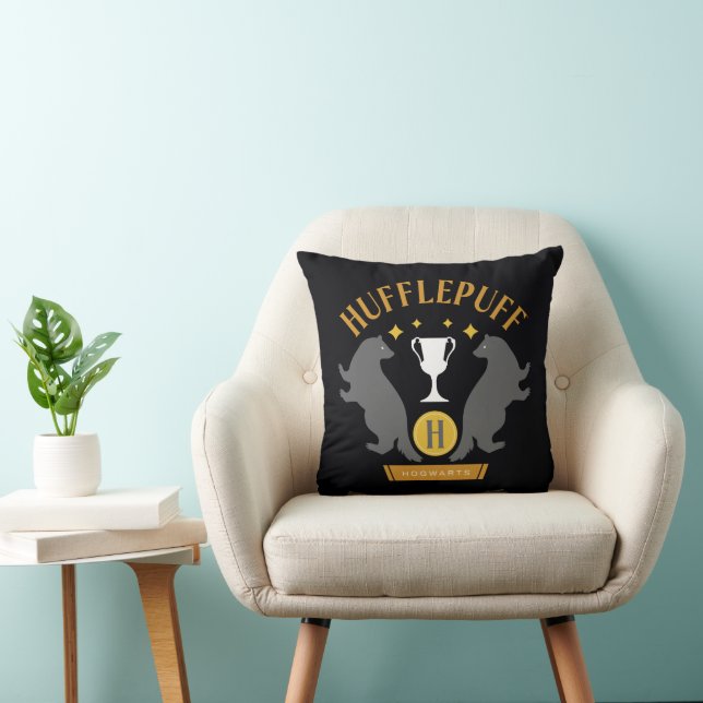 HUFFLEPUFF™ Badger and Cup House Pride Graphic Cushion (Chair)