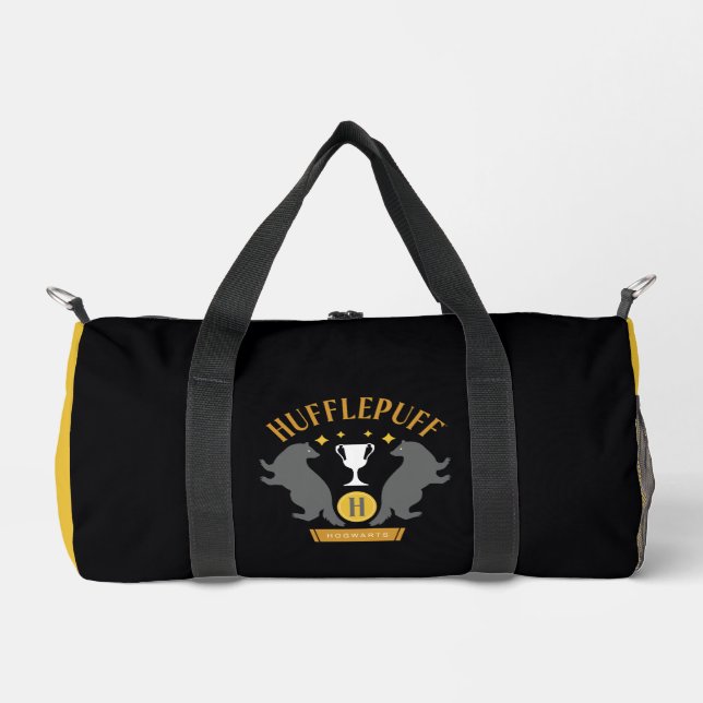 HUFFLEPUFF™ Badger and Cup House Pride Graphic Duffle Bag (Front)