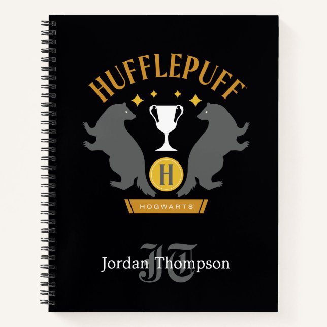 HUFFLEPUFF™ Badger and Cup House Pride Graphic Notebook (Front)