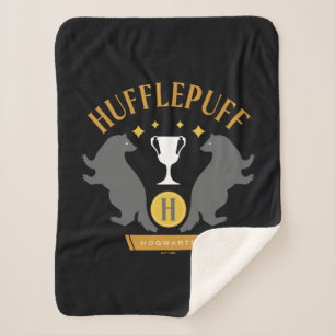 HUFFLEPUFF™ Badger and Cup House Pride Graphic Sherpa Blanket