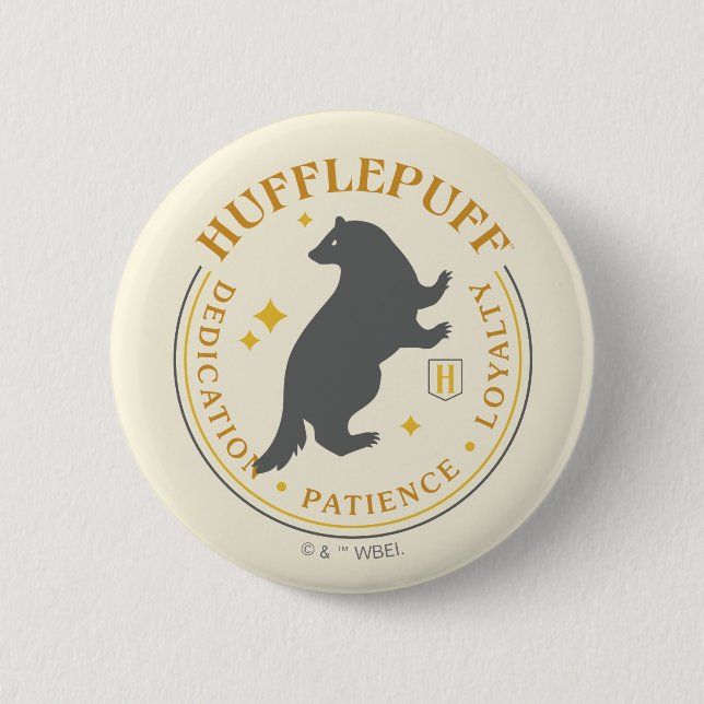 HUFFLEPUFF™ Badger House Pride Badge (Front)