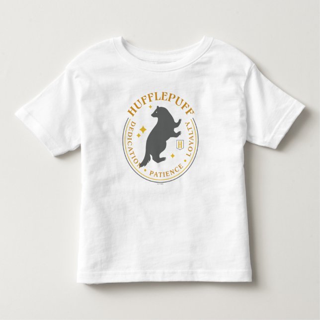 HUFFLEPUFF™ Badger House Pride Badge Toddler T-Shirt (Front)