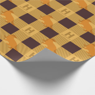 HUFFLEPUFF™ Check Plaid Pattern Wrapping Paper