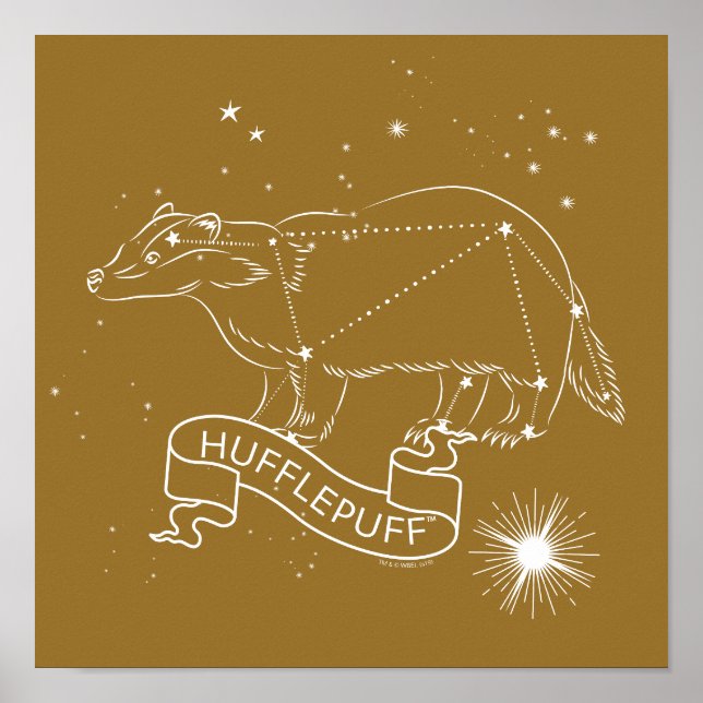 HUFFLEPUFF™ Constellation Graphic Poster (Front)