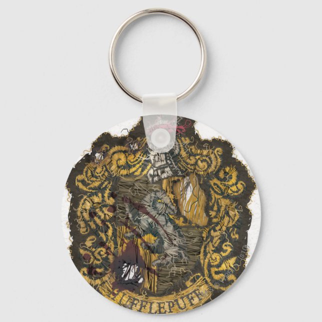 Hufflepuff Crest - Destroyed Key Ring (Front)