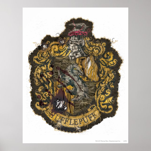 Hufflepuff Crest - Destroyed Poster (Front)