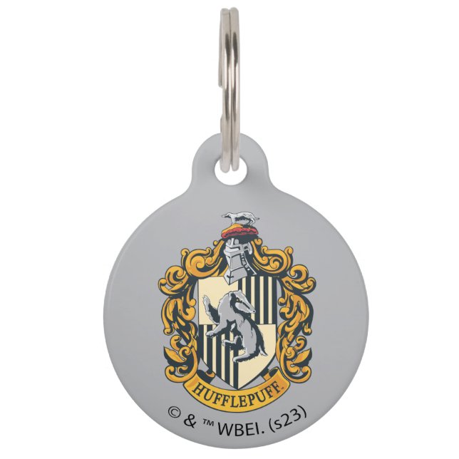 Hufflepuff Crest Pet Tag (Front)