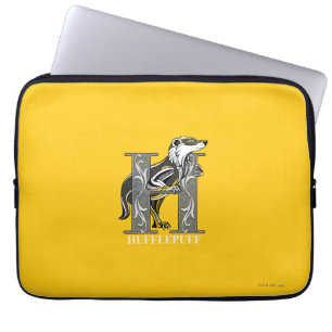 HUFFLEPUFF™ Crosshatched Emblem Laptop Sleeve