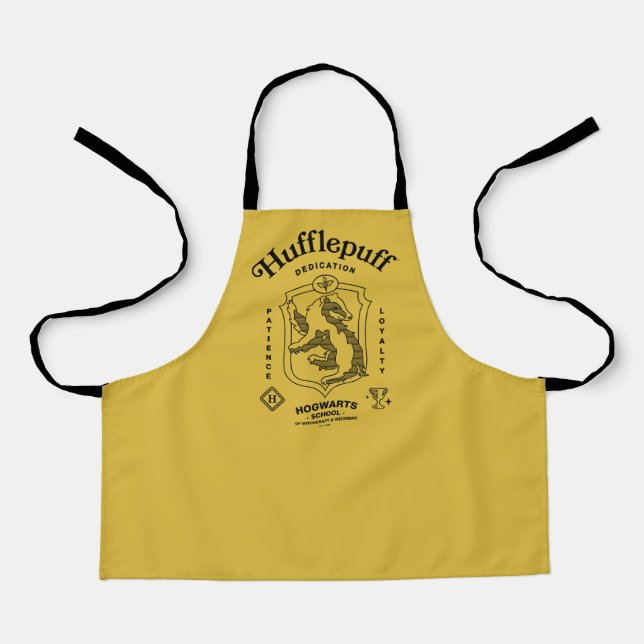 HUFFLEPUFF™ Dedication Patience Loyalty Crest Apron (Front)