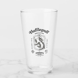 HUFFLEPUFF™ Dedication Patience Loyalty Crest Glass