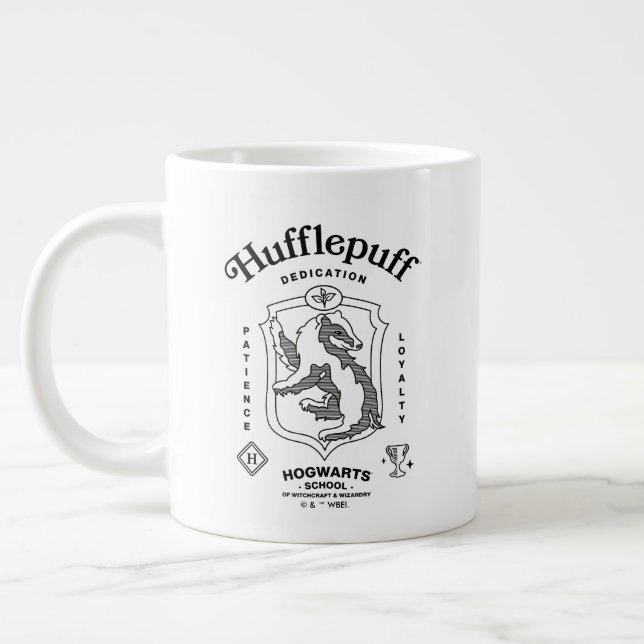 HUFFLEPUFF™ Dedication Patience Loyalty Crest Large Coffee Mug (Left)