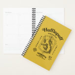 HUFFLEPUFF™ Dedication Patience Loyalty Crest Planner<br><div class="desc">Celebrate loyalty, patience, and unwavering dedication with this bold Hufflepuff™ crest design. Featuring the proud badger set within a classic shield, this striking artwork highlights the house’s defining traits — Dedication, Patience, and Loyalty — in a timeless, vintage-inspired layout. Rendered in signature house colors with detailed linework and subtle magical...</div>
