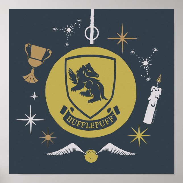 HUFFLEPUFF™ Holiday Bauble Graphic Poster (Front)